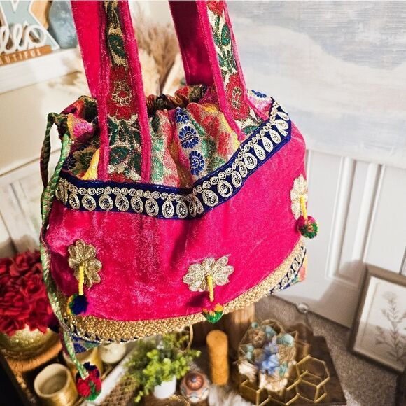 Banjara Ethnic Indian Embroidered Handmade Tribal Boho Tote Bag. - Picture 14 of 15